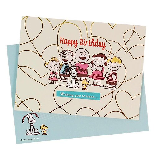 205剪刀石頭紙 Snoopy 好朋友一起慶祝【Hallmark-Peanuts史努比-立體卡片】