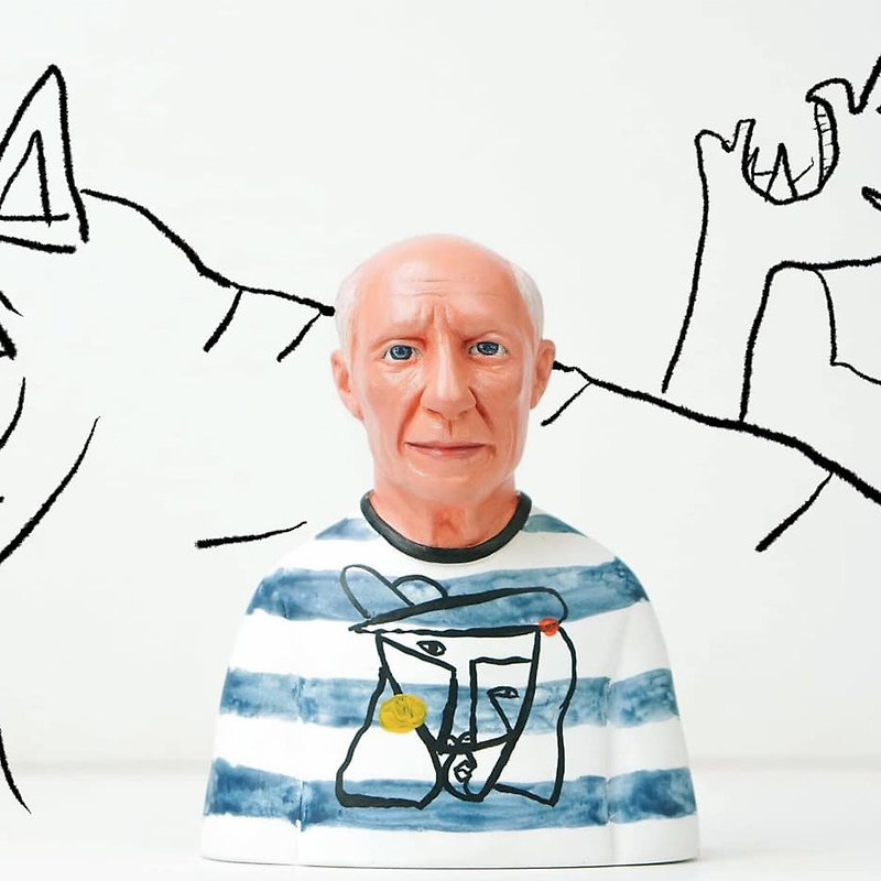 picasso - Stuffed Dolls & Figurines - Resin Blue