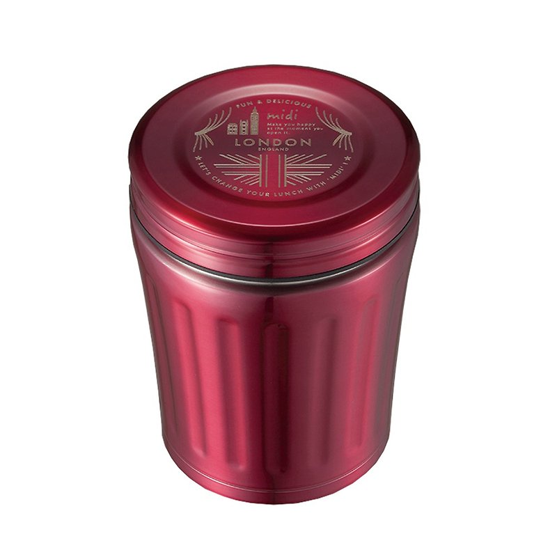 CB MiDi 城市系列雙層保冷保溫湯壺350ml-粉紅桃 - 保溫瓶/保溫杯 - 不鏽鋼 粉紅色