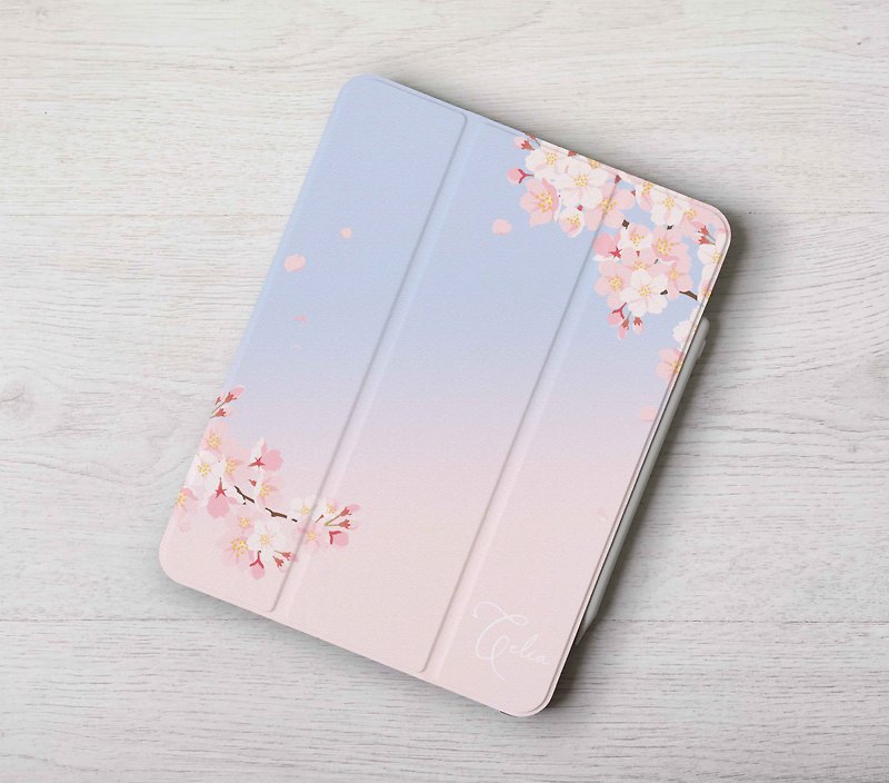 Custom name sakura pastel iPad case cover iPad mini 6 10.5 Air 5 10th generation - เคสแท็บเล็ต - พลาสติก หลากหลายสี