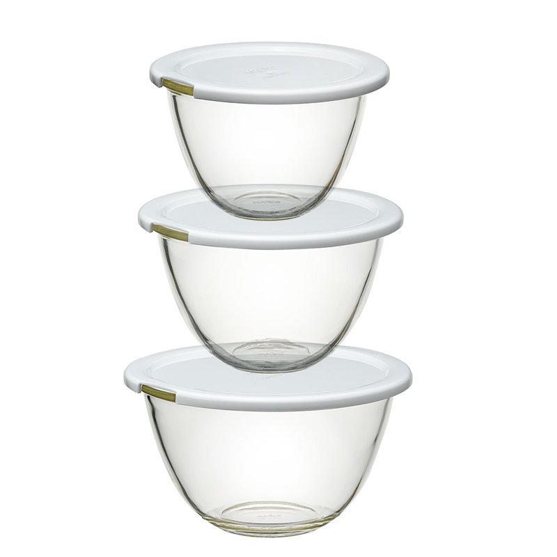 Conditioning bowl with lid 3 set Shop hariolife Cookware Pinkoi