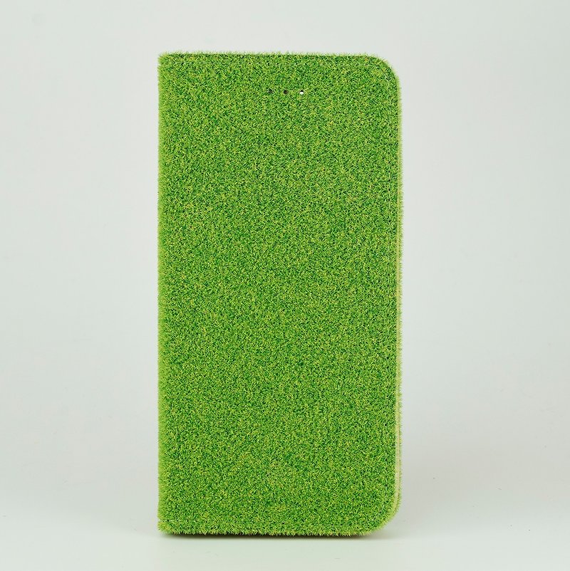 [iPhone 7 Plus Case] Shibaful -Yoyogi Park-  Flip Cover for iPhone7 Plus - เคส/ซองมือถือ - วัสดุอื่นๆ สีเขียว
