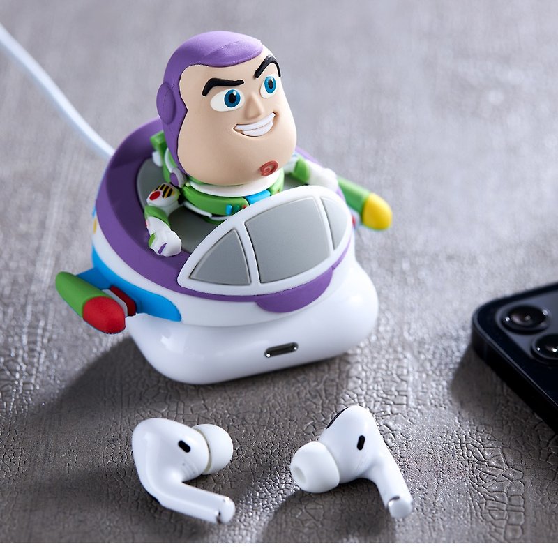 【iPhone14 Pro】【Gift Exchange】Buzz Lightyear Series Magnetic Charging Plate - Can Be Used as a Stand - Phone Charger Accessories - Other Materials Blue