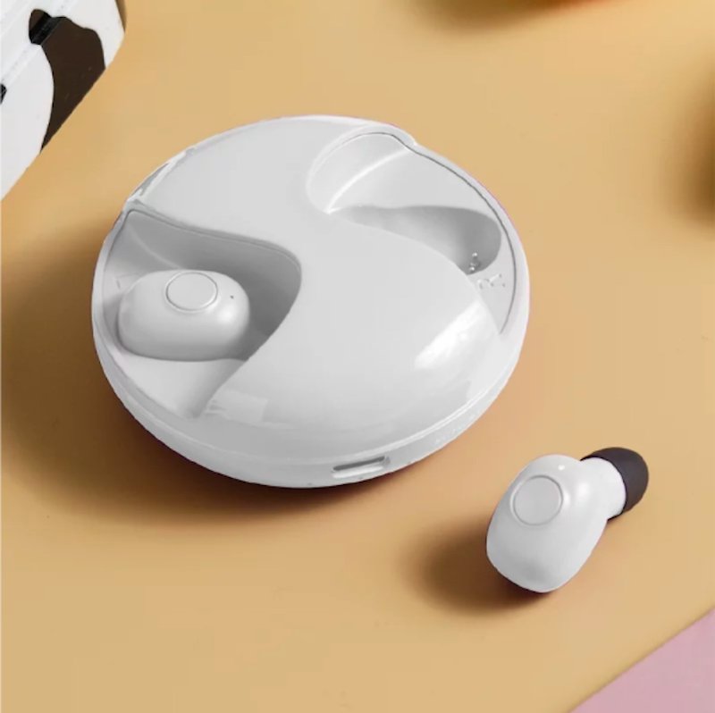 ISAAC Bluetooth Headphones True Wireless Headphones In-Ear High Endurance High Sound Quality Waterproof and Dustproof Fashion White - Headphones & Earbuds - Plastic White