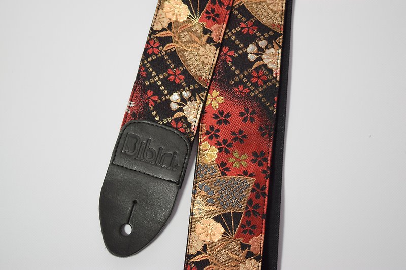 Canvas guitar strap  Kurashiki canvas & Tochigi leather - อื่นๆ - ผ้าฝ้าย/ผ้าลินิน สีกากี