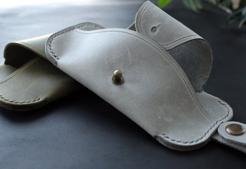 本革メガネケース、ベルトループ、サングラスカバー、メガネ