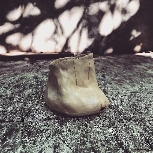竹仙 X 竹土石山 金色香蕉鞋子/ 花器 花瓶 擺飾