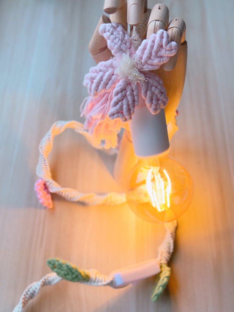 Macramé Small Chandelier【Spring Blossom】DIY Workshop - Knitting / Felted Wool / Cloth - Cotton & Hemp 