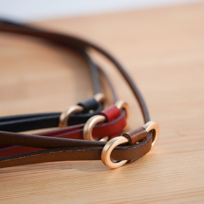 1cm純牛皮裝飾腰帶 - 皮帶/腰帶 - 真皮 