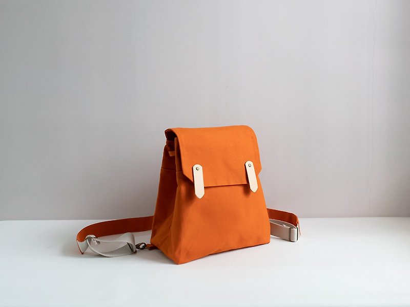 XX Backpack-Japan canvas/waterproof/shoulder bag - Backpacks - Cotton & Hemp Orange