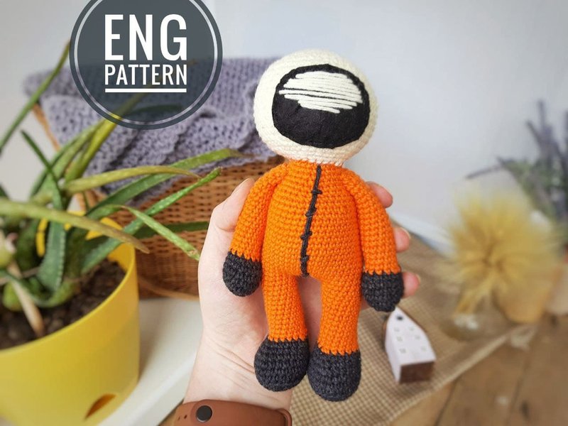 Amigurumi spaceman crochet pattern. Amigurumi cosmonaut crochet pattern. - 手工藝教學/工具書 - 其他材質 