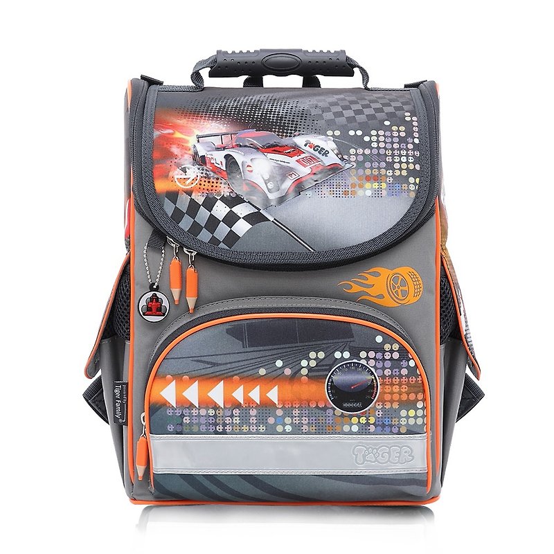 ✦ buy one get two ✦ Tiger Family small aristocratic ultra-light rudder bag + stationery bag + pencil case - speed racing (1 ~ 2) - อื่นๆ - วัสดุอื่นๆ สีเทา
