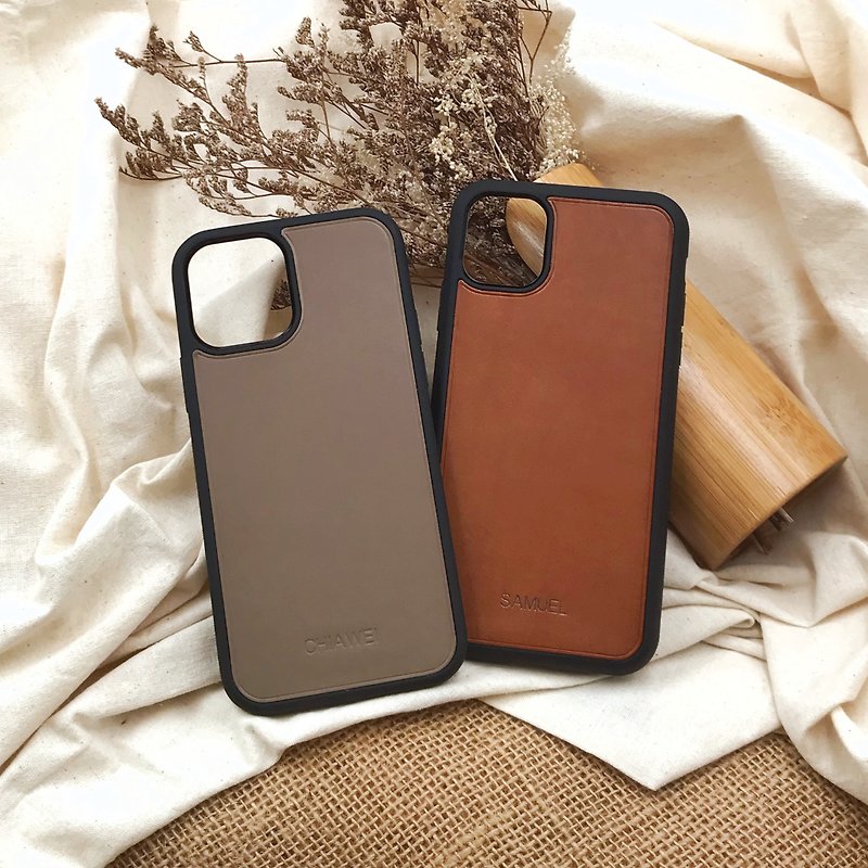 【iPhoneCase】Buttero Collection | Shockproof | Handmade Leather in Hong Kong - Phone Cases - Genuine Leather Multicolor