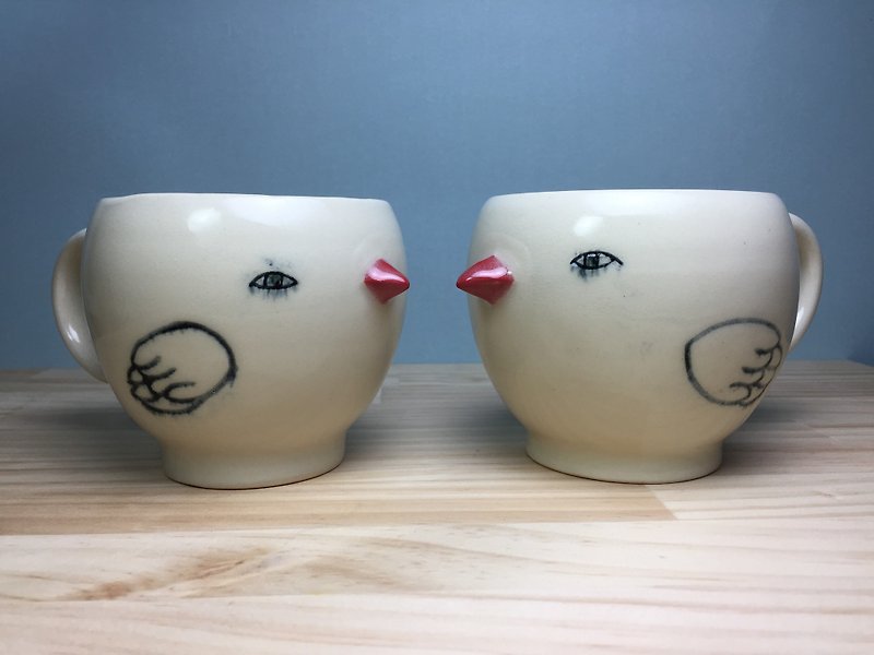 Mr. Song [chicken cup] - Teapots & Teacups - Pottery White