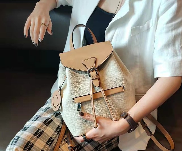 Leather Backpack, Women's Casual Mini Backpack, Cute Shoulder Bag,  Messenger Bag - Shop BOVER Backpacks - Pinkoi