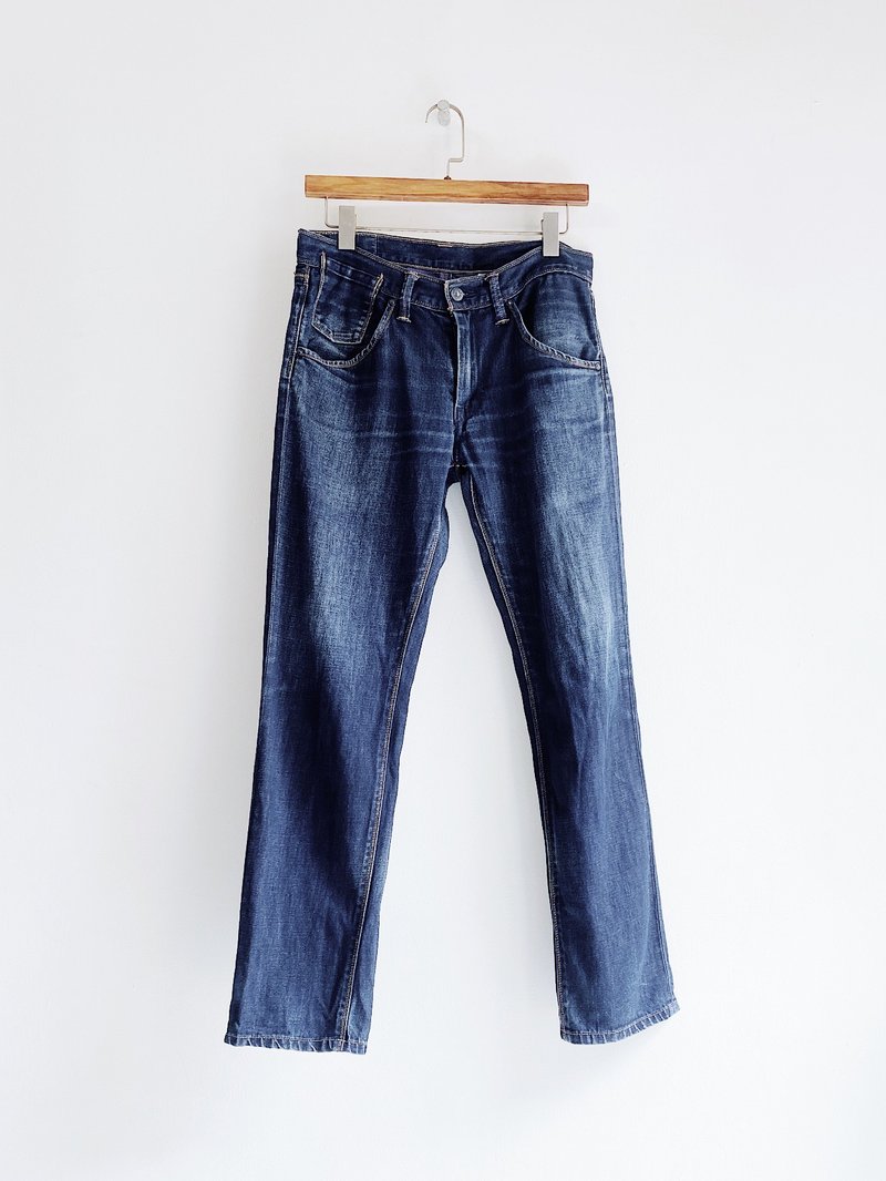 levis / 511 W31L34 深藍素經典 古著中低腰丹寧牛仔長褲vintage - 男長褲/休閒褲 - 棉．麻 藍色