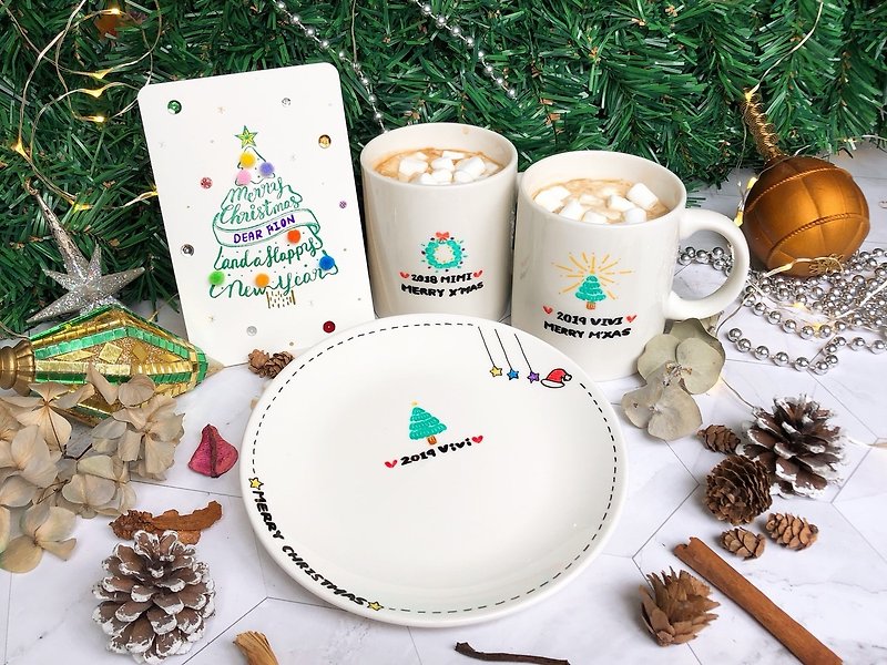 Hook the X-think of the ship - custom Christmas / mug. Disc. Card (Christmas free packaging) - แก้วมัค/แก้วกาแฟ - เครื่องลายคราม 
