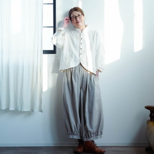 wafu【リネンジャケット】絶対的シルエット フレンチヴィンテージ