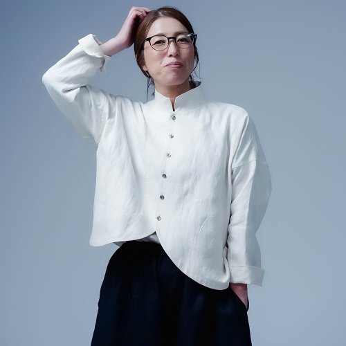 wafu【リネンジャケット】絶対的シルエット フレンチヴィンテージ