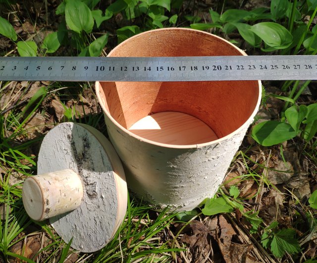 白樺ボックス ケース 天然白樺樹皮箱 - ショップ Birch bark 収納用品 - Pinkoi