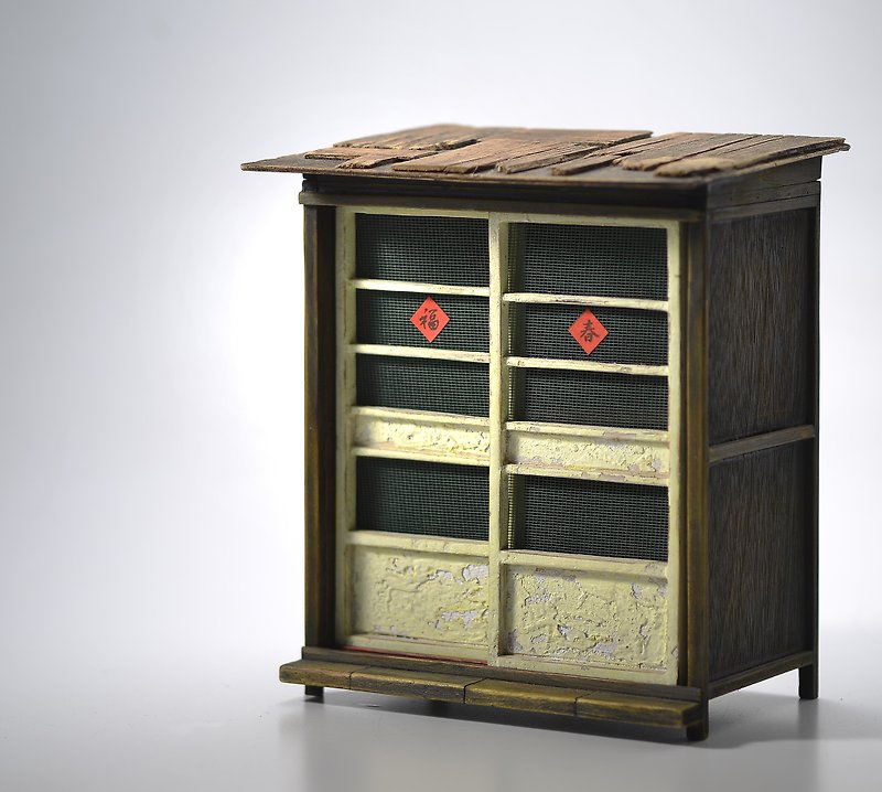 Old cabinet creation - old door small cabinet - ของวางตกแต่ง - ไม้ สีนำ้ตาล