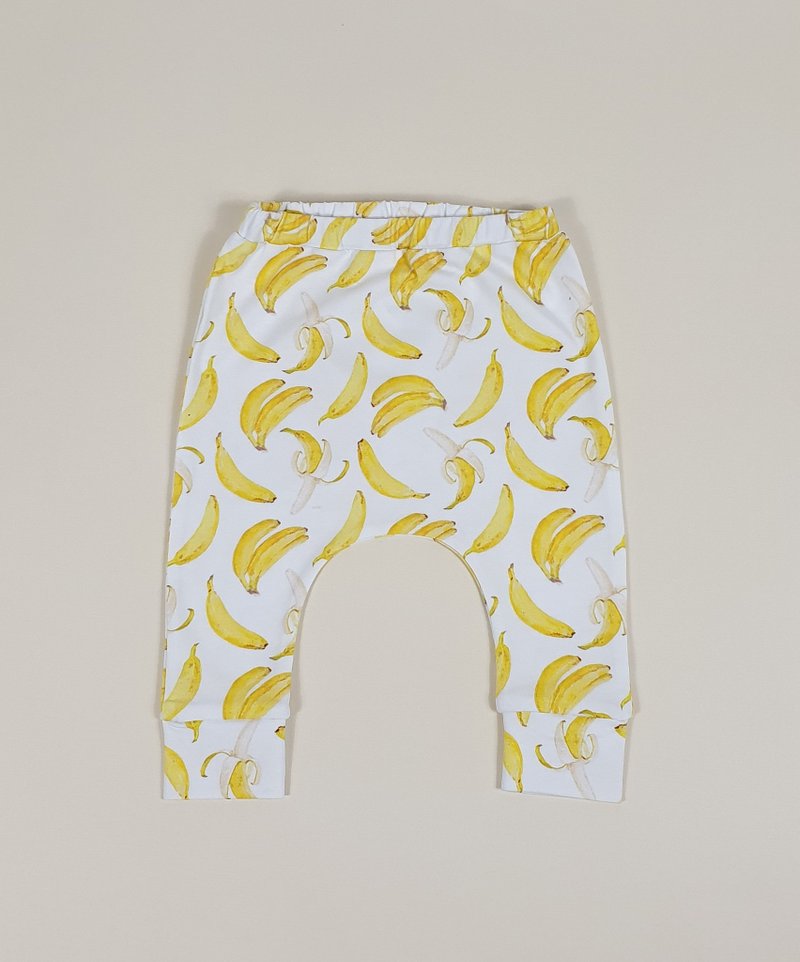 Bananas baby pants, baby leggings, baby girl pantst, baby boy pants, baby gift - 男/女童長褲/短褲 - 棉．麻 多色