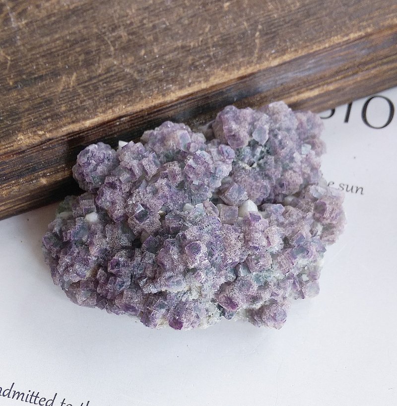 Fluorite 內蒙產地  階梯狀 紫綠色雙色螢石 天然礦石 原礦 - 擺飾/家飾品 - 其他材質 