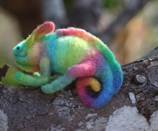 そ カメレオン 金属製 オーナメント オブジェ メタル かわいい そ
