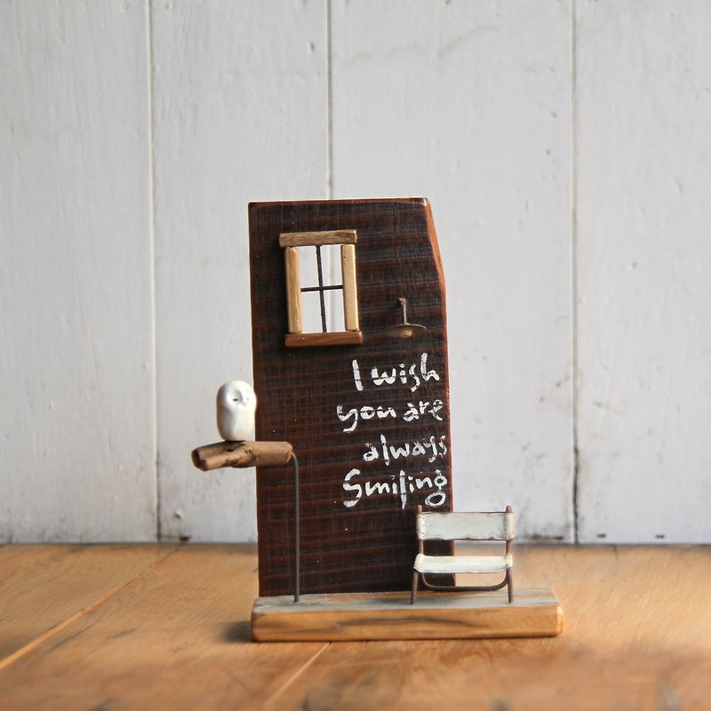 Micro Pocket Scene Table Valentine's Day Birthday Decoration / Old Wooden Wind A-3 - Items for Display - Wood Gold