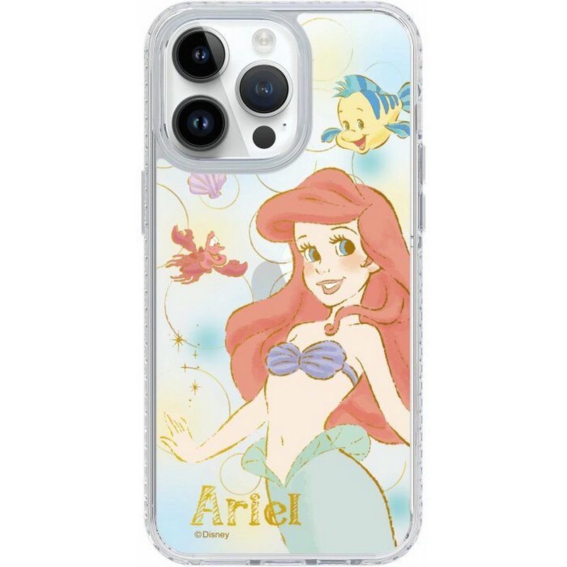 迪士尼公主愛麗兒 iPhone16 SamsungS25 燙金字 氣墊/標準/鏡面殼 - 手機殼/手機套 - 塑膠 多色