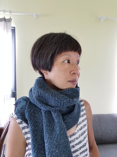 Handwoven Shawl - Cottolin - Shop CaCa Crafts Knit Scarves & Wraps