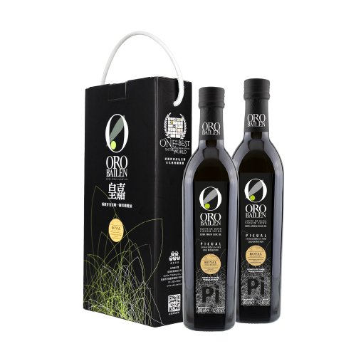 森森採食 【經典必備】皇嘉特級冷壓初榨橄欖油 Picual 500ml 雙入提盒