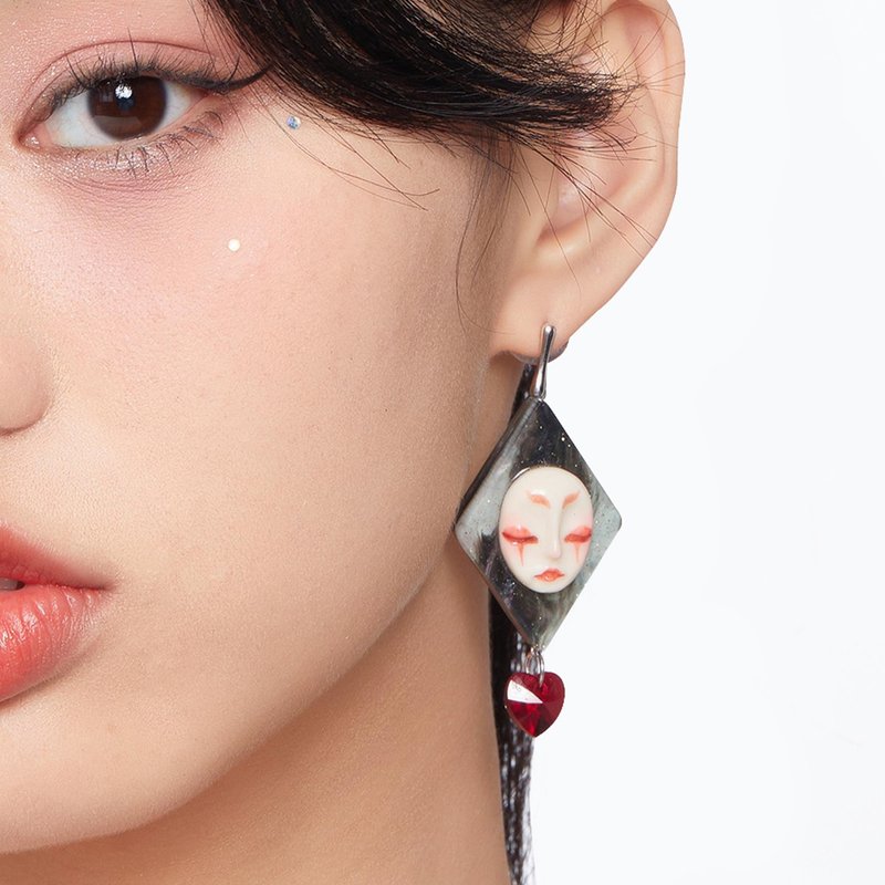 Magical Cube Witch Earrings - ต่างหู - อะคริลิค 