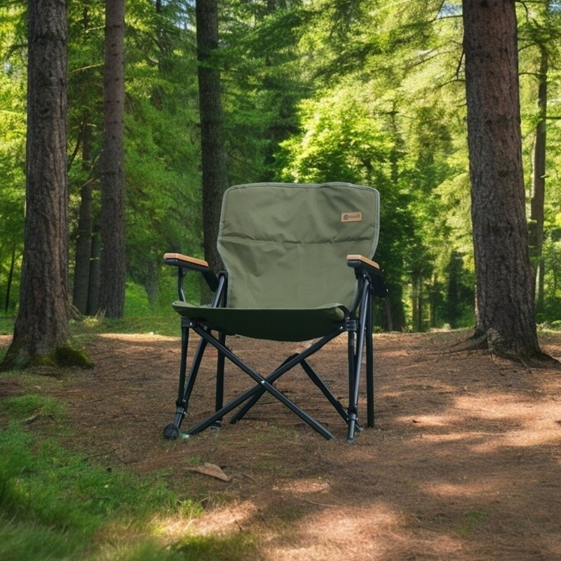 HaoO Beech Arms Sea Dog Chair - Camping Gear & Picnic Sets - Wood Gray