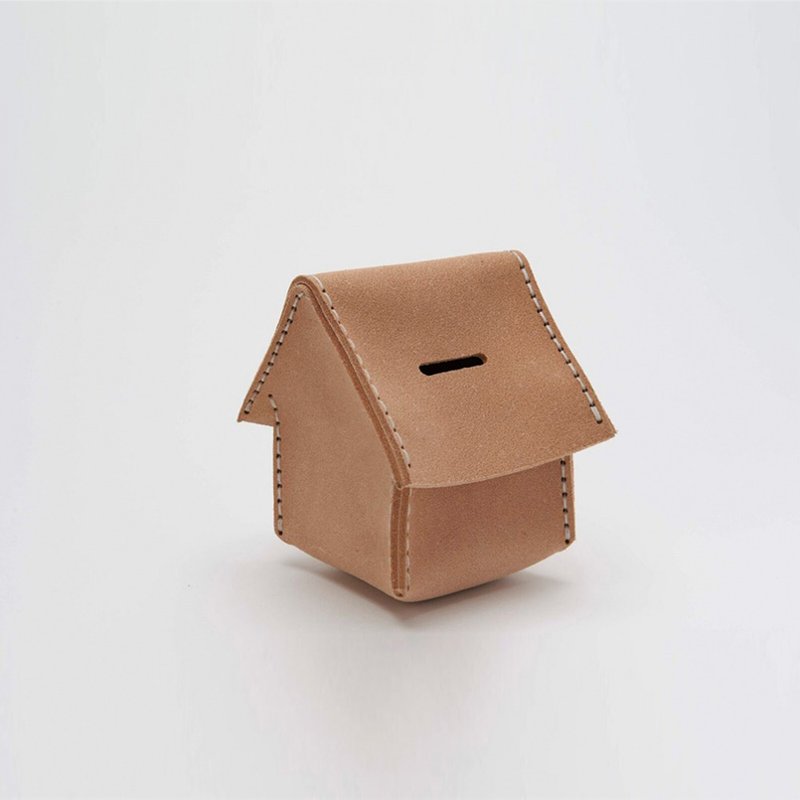 HOME 真皮手工存錢筒 | Hender Scheme - 存錢筒 - 真皮 咖啡色