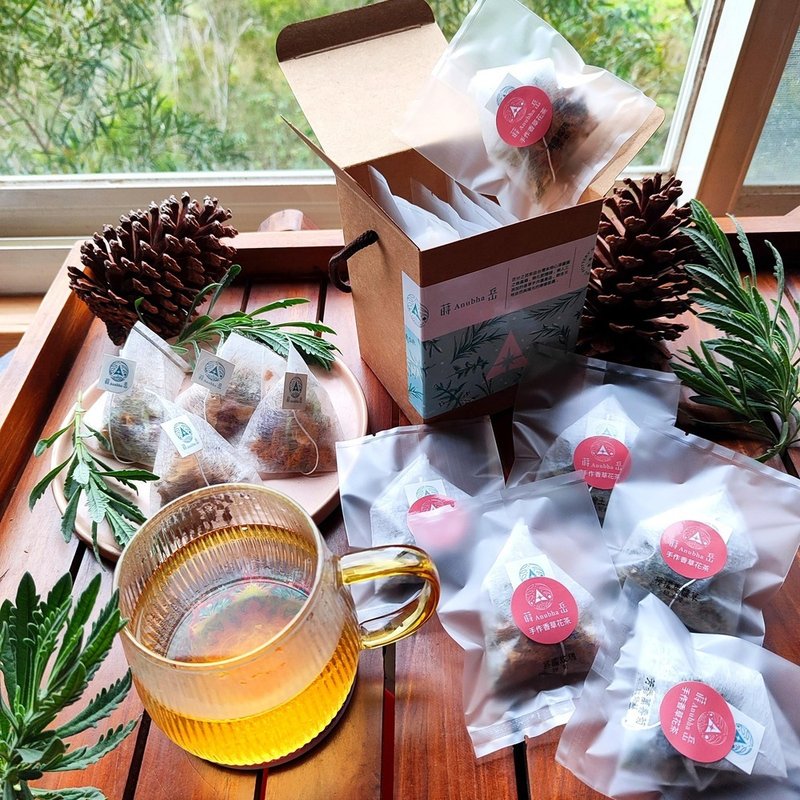 十款無咖啡因香草茶包-含十種口味療癒系花茶組-農園自產無毒香草 - 茶葉/茶包/水果茶 - 植物．花 