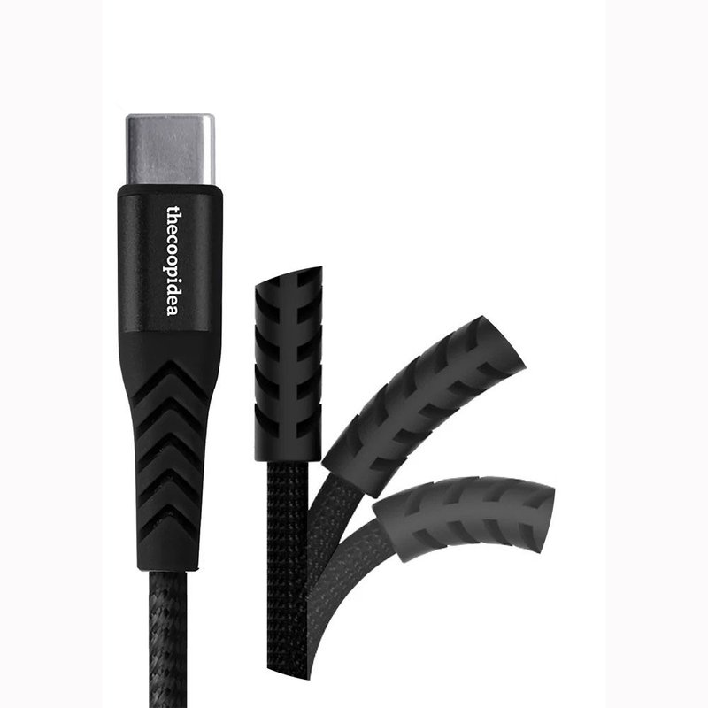 Flex Pro USB-A to Type-C 1.2米高速充電線 安卓手機電源綫 - 行動電源/充電線 - 其他材質 黑色
