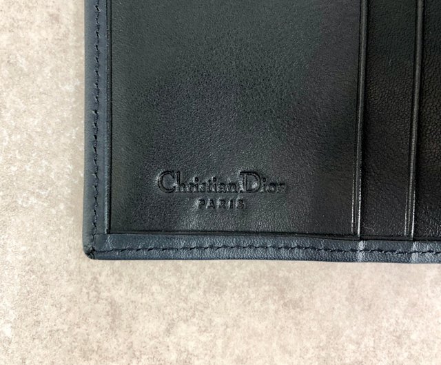 Dior 二つ折り財布 ネイビー Dior 二つ折り財布 ネイビー/ブラック
