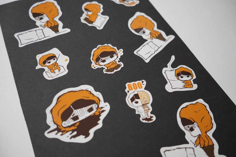 Murmurboo - Sticker Pack - 貼紙 - 紙 橘色