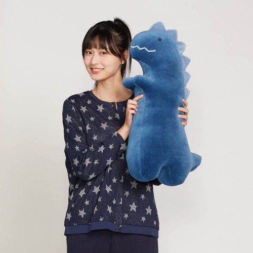 YVONNE COLLECTION以旺傢飾 恐龍長型抱枕-普魯士藍