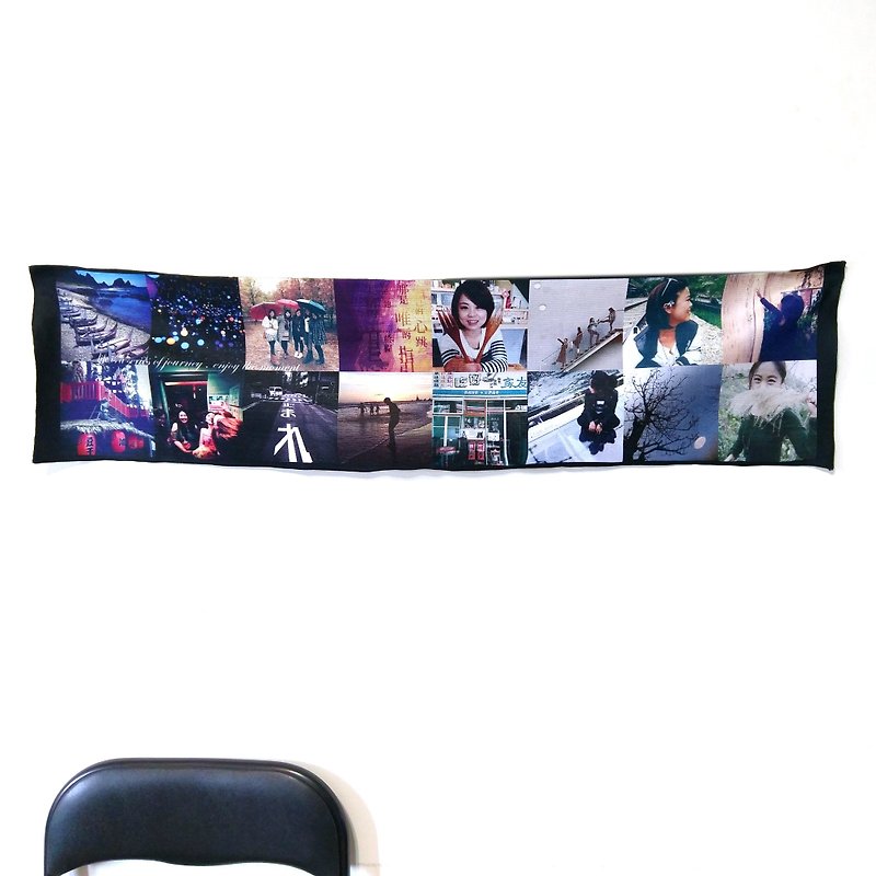 Customized photo sports towel - Towels - Other Materials Black