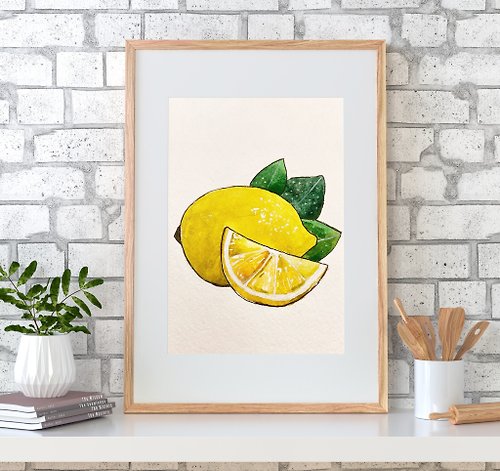 ArtLizzi 檸檬原畫 水果牆藝術 小藝術品