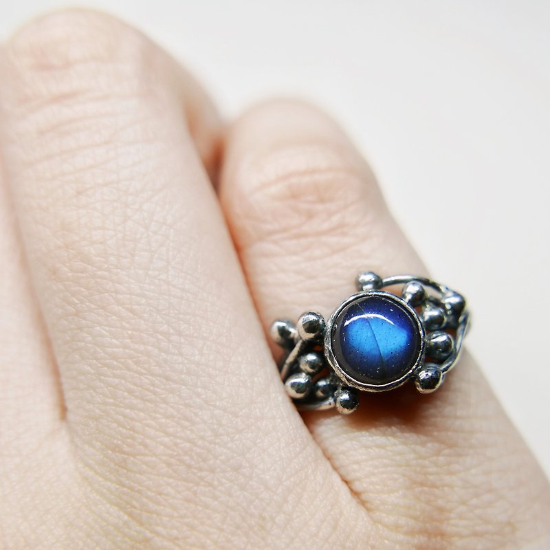 handmade silver labradorite ring - General Rings - Other Metals Blue