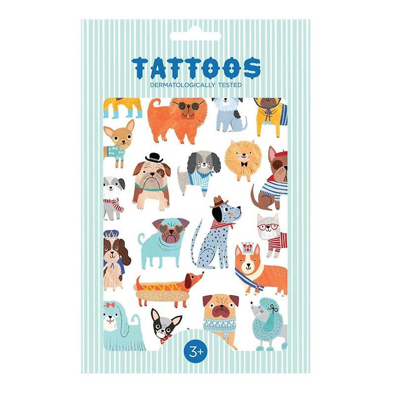 Dutch Petit Monkey – Dog Big Collection Tattoo Stickers - Temporary Tattoos - Paper 