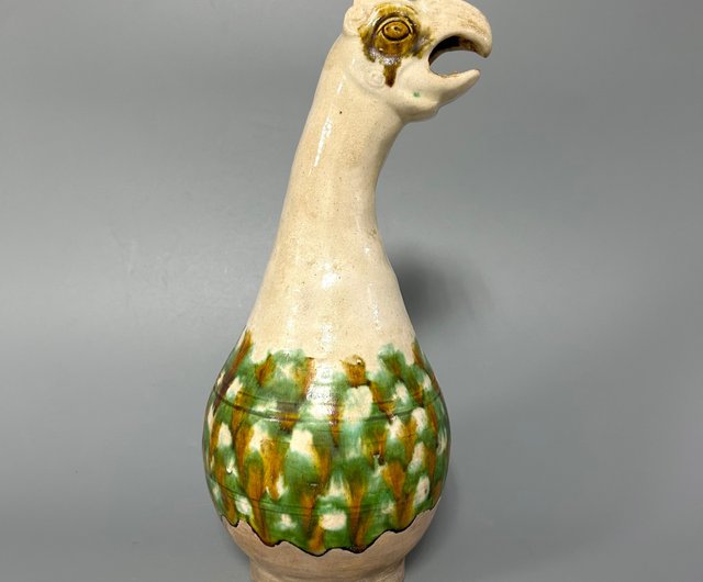 唐三彩 花瓶 唐三彩鳳凰頭花瓶 - ショップ コレクター 置物 - Pinkoi