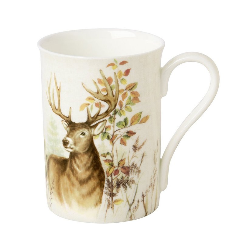 German IHR-Bone China Mug-Deer Hunting Bone China Mug - Mugs - Porcelain Multicolor