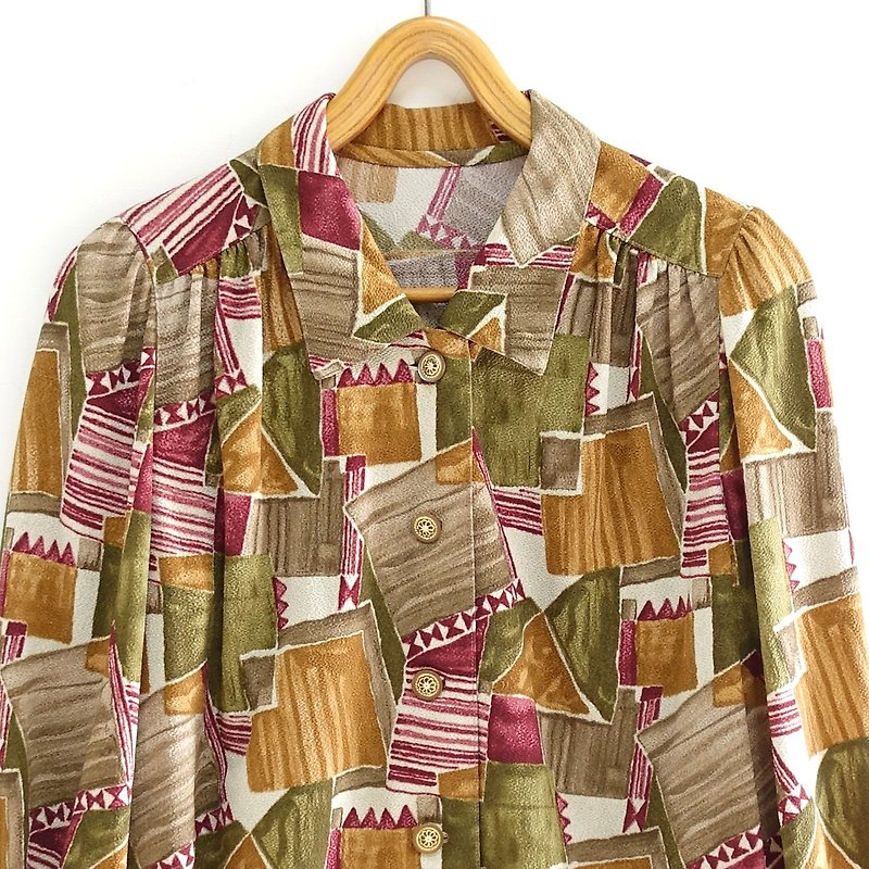 │Slowly│Honey Lemon - Vintage Shirt │vintage. Retro. Literature. Made in Japan - Women's Shirts - Polyester Multicolor