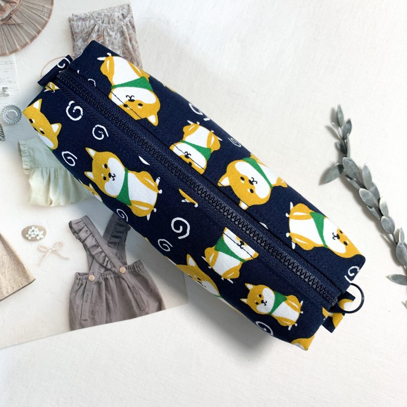 Cute Shiba Inu| Pencil Case/Pen Case/Sundries Bag/Cosmetic Bag/Zipper Bag - Pencil Cases - Cotton & Hemp Multicolor