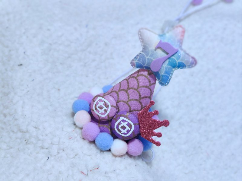 Birthday star 生日之星 寵物生日帽 - 寵物衣服 - 棉．麻 粉紅色