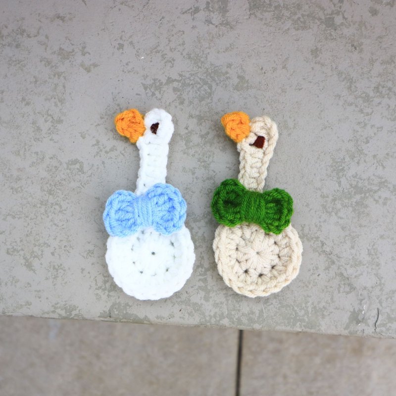 [Video teaching + material package] Little duck patch (can complete about 8 works) - Knitting, Embroidery, Felted Wool & Sewing - Cotton & Hemp Multicolor